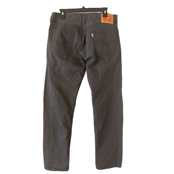 Levi's 505 Men's 34x34 Dark Gray Pants Straight Leg Regular Fit Jeans - Picture 2 of 8